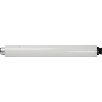STOUT Элемент дымохода DN60/100 конечный участок 830мм дымохода для горизонт. прохода через стену с оголовком из пластика