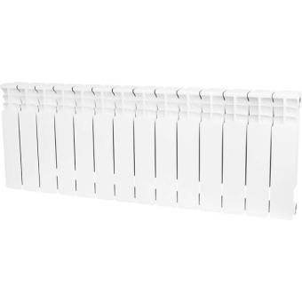 STOUT Space 350 14 секций радиатор биметаллический боковое подключение RAL9016