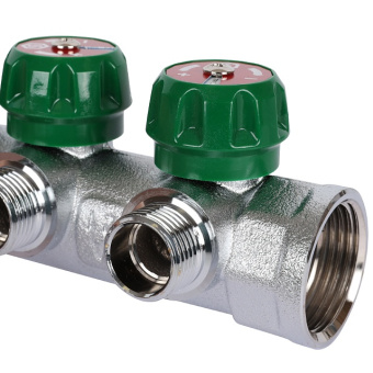 STOUT SMB-6849-341203 STOUT Коллектор регулирующий 3/4", 3 отвода 1/2" плоское уплотнение