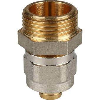 STOUT Переходник с наружной резьбой 3/4"х16 для металлопластиковых труб винтовой