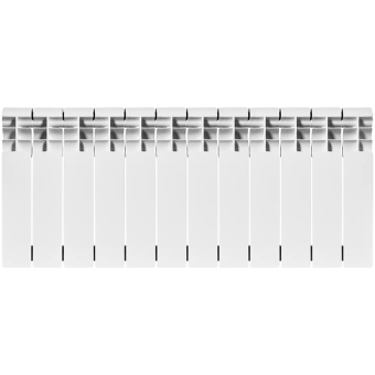 ROMMER Profi BM 350 (BI350-80-80-130) Profi BM 350 (BI350-80-80-130) 12 секций радиатор биметаллический (RAL9016)