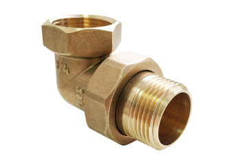 Сгон разъемный угловой (внутр.-наруж.)