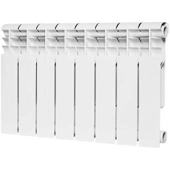ROMMER Profi BM 350 (BI350-80-80-130) Profi BM 350 (BI350-80-80-130) 8 секций радиатор биметаллический (RAL9016)