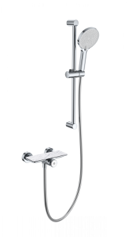 Смеситель для душа с гарнитуром WONZON & WOGHAND ClickPlate, Хром (WW-B2052-A-CR)