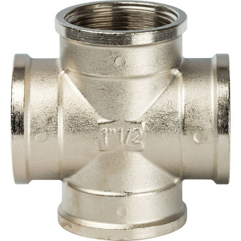 STOUT Крестовина ВВ никелированная 1"1/2