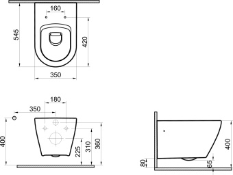 Унитаз подвесной STWORKI Merlingen MWH55