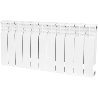 STOUT Space 500 11 секций радиатор биметаллический боковое подключение RAL9016