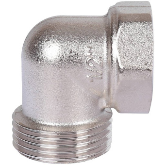 STOUT Разъемное угловое соединение "американка" ВН, никелированное 1/2"