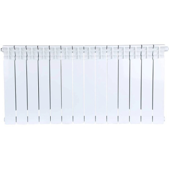 STOUT Space 500 14 секций радиатор биметаллический нижнее правое подключение RAL9016