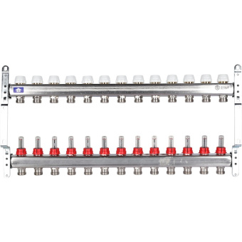 Коллектор STOUT с расходомером, 13 выходов