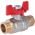 ROMMER Шаровой кран 1/2" НР/НР, ручка бабочка