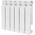 STOUT Bravo 350 6 секций радиатор алюминиевый боковое подключение RAL9010