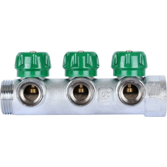 STOUT SMB-6850-013403 STOUT Коллектор регулирующий 1", 3 отвода 3/4" ЕК