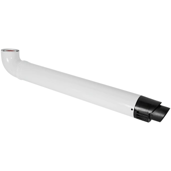 ROMMER RCA-6010-240900 Комплект дымохода СТАНДАРТ 60/100 - 900мм (Bosch, Buderus, Navien S/C/E, Baxi ECO Nova/Classic, Baltur, Fondital ) в комплекте фланец