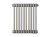Радиатор трубчатый Zehnder Charleston Retrofit 3057, 18 сек.1/2 ниж.подк. 0325 TL (кроншт.в компл)