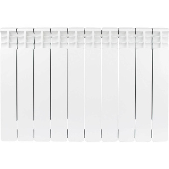 STOUT Space 500 10 секций радиатор биметаллический боковое подключение RAL9016