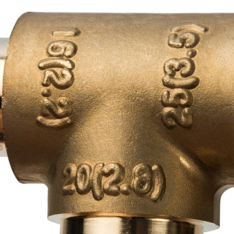 STOUT Тройник переходной 25x20x16 для труб из сшитого полиэтилена аксиальный