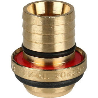 STOUT Угольник-переходник с наружной резьбой 1/2"х20 для металлопластиковых труб винтовой