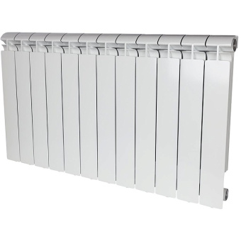ALPHA 500 12 секций радиатор алюминиевый боковое подключение (белый RAL 9016)