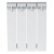 ALPHA 350 4 секций радиатор биметаллический боковое подключение (белый RAL 9016)