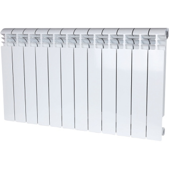 VEGA 500 12 секций радиатор алюминиевый боковое подключение (белый RAL 9016)