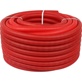 Труба Royal Thermo гофрированная 32 мм (для труб d25 Pex; d20 МП), красная (бухта 50 м)