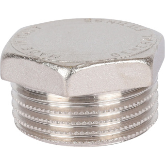 STOUT Заглушка НР никелированная 1"