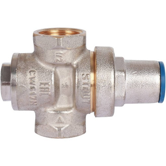 STOUT Редуктор давления PN16 вн/вн 1/2" без подкл. манометра