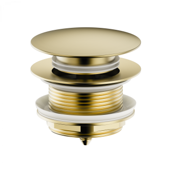 Донный клапан для ванны WONZON & WOGHAND, Брашированное золото (WW-SS105-BG)