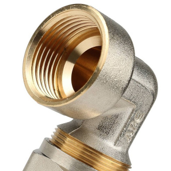 STOUT Угольник-переходник с внутренней резьбой 1"x26 для металлопластиковых труб винтовой