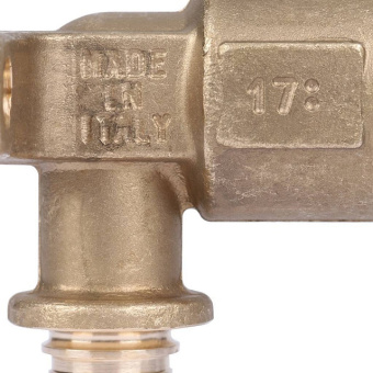 STOUT Угольник настенный с длинным нарезным патрубком 16-Rp 1/2"