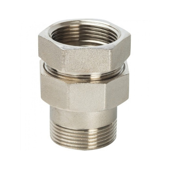 STOUT Разъемное соединение "американка" ВН никелированное, уплотнение под гайкой o-ring кольцо 3/8