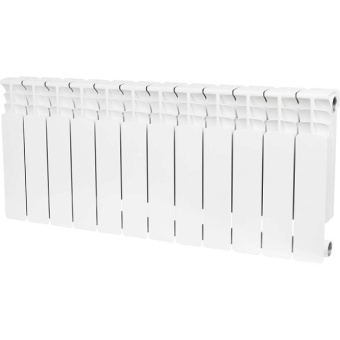 STOUT Space 350 12 секций радиатор биметаллический боковое подключение RAL9016