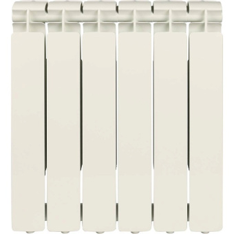 STOUT Bravo 500 6 секций радиатор алюминиевый боковое подключение RAL9010