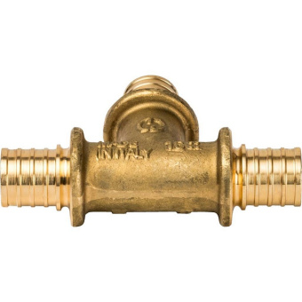 STOUT Тройник равнопроходный 16x16x16 для труб из сшитого полиэтилена аксиальный