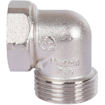 STOUT Разъемное угловое соединение "американка" ВН, никелированное 1/2"