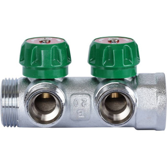 STOUT SMB-6850-013402 STOUT Коллектор регулирующий 1", 2 отвода 3/4" ЕК