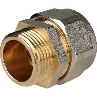 STOUT Переходник с наружной резьбой 1"х32 для металлопластиковых труб винтовой