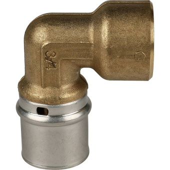 STOUT Угольник-переходник с внутренней резьбой 3/4"х26 для металлопластиковых труб прессовой