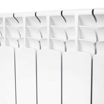 STOUT Space 500 8 секций радиатор биметаллический боковое подключение RAL9016