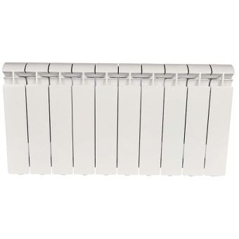 ALPHA 350 10 секций радиатор алюминиевый боковое подключение (белый RAL 9016)