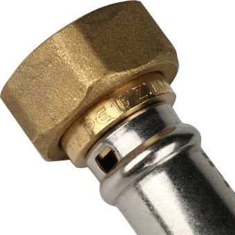 STOUT Переходник с накидной гайкой 3/4"х16 для металлопластиковых труб прессовой