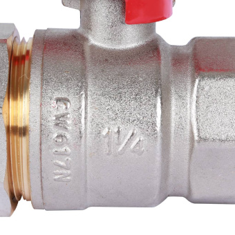 ROMMER Шаровой кран с американкой 1 1/4" ВН/НР, ручка бабочка