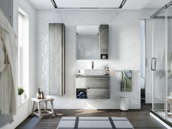 Тумба с раковиной STWORKI Карлстад 75 дуб рошелье, монте тиберио