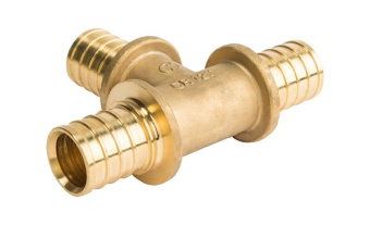 STOUT Тройник равнопроходный 16x16x16 для труб из сшитого полиэтилена аксиальный