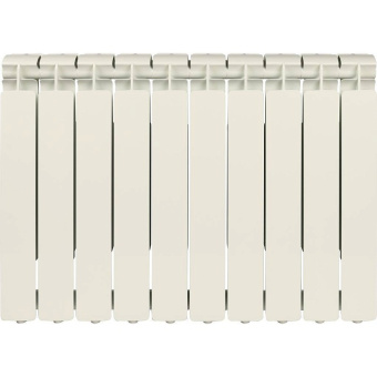 STOUT Bravo 500 10 секций радиатор алюминиевый боковое подключение RAL9010