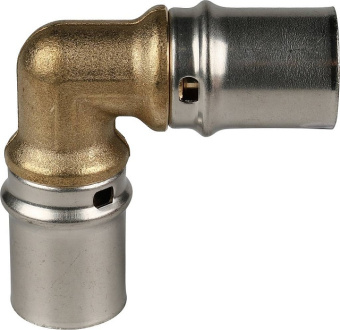 STOUT Угольник 90° 20х20 для металлопластиковых труб прессовой