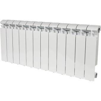 ALPHA 350 12 секций радиатор алюминиевый боковое подключение (белый RAL 9016)