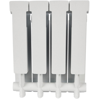 ALPHA 350 4 секций радиатор алюминиевый боковое подключение (белый RAL 9016)