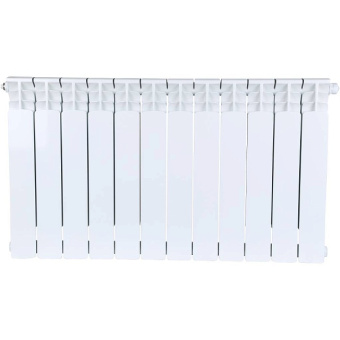 STOUT Space 500 12 секций радиатор биметаллический нижнее правое подключение RAL9016